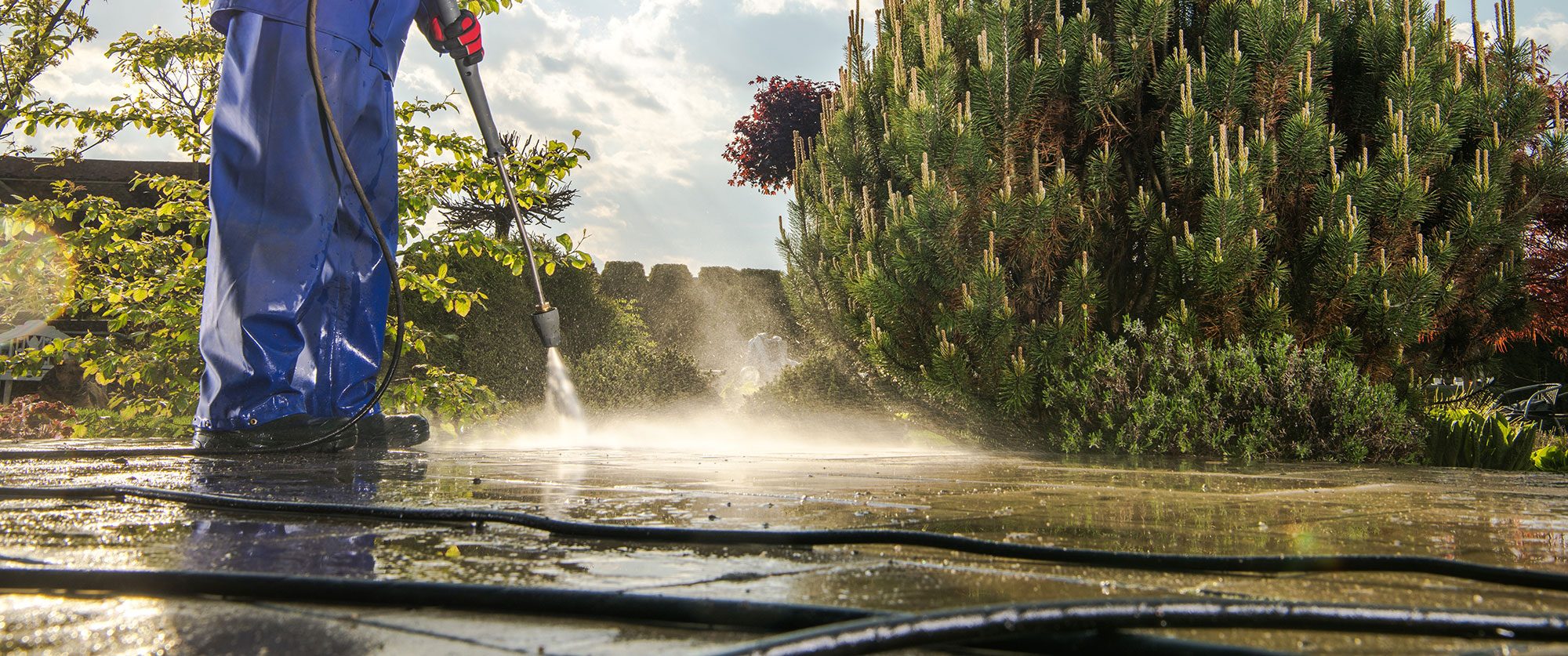 Washing Garden Paths
